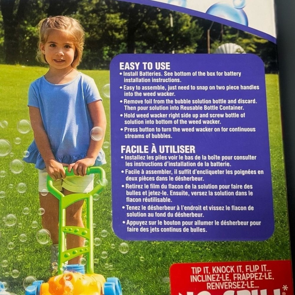 Little Kids Fubbles No-Spill Bubble Machine "Weed Wacker"‎ (3+) - Picture 7 of 8
